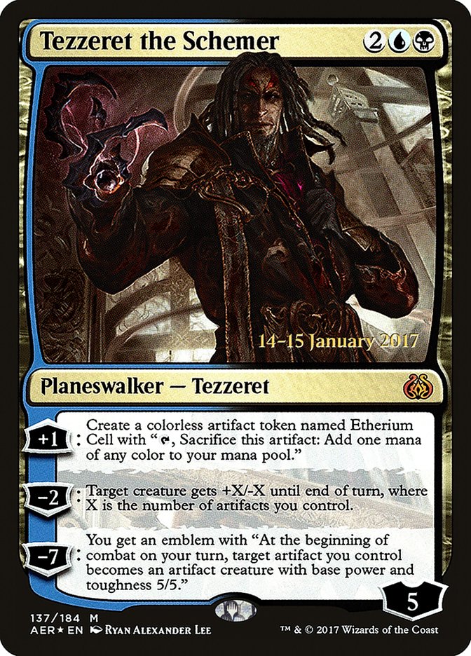 Tezzeret the Schemer [Aether Revolt Prerelease Promos] | Red Riot Games CA