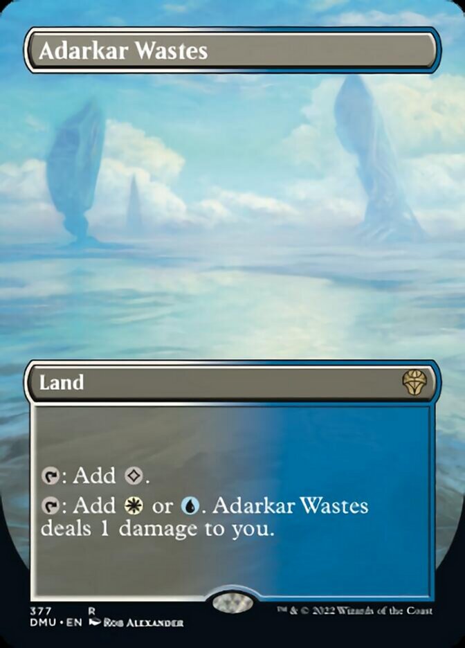 Adarkar Wastes (Borderless Alternate Art) [Dominaria United]