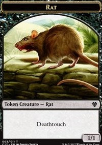 Rat // Cat Double-Sided Token [Commander 2017 Tokens] | Red Riot Games CA