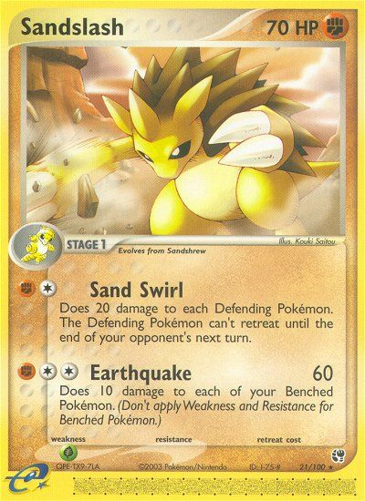 Sandslash (21/100) [EX: Sandstorm] | Red Riot Games CA