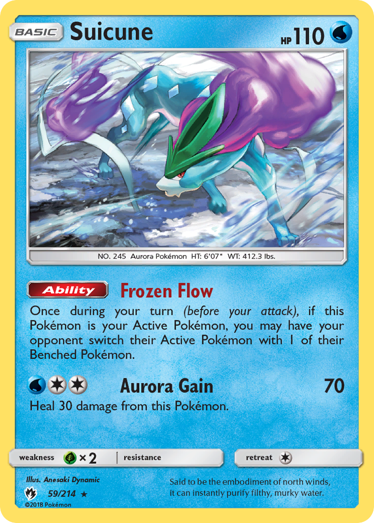 Suicune (59/214) [Sun & Moon: Lost Thunder] | Red Riot Games CA