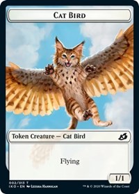 Cat Bird // Human Soldier (004) Double-Sided Token [Ikoria: Lair of Behemoths Tokens] | Red Riot Games CA