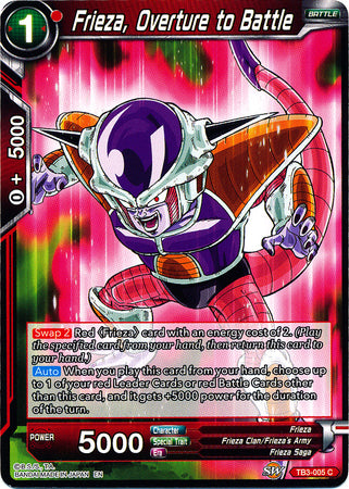 Frieza, Overture to Battle (TB3-005) [Clash of Fates] | Red Riot Games CA