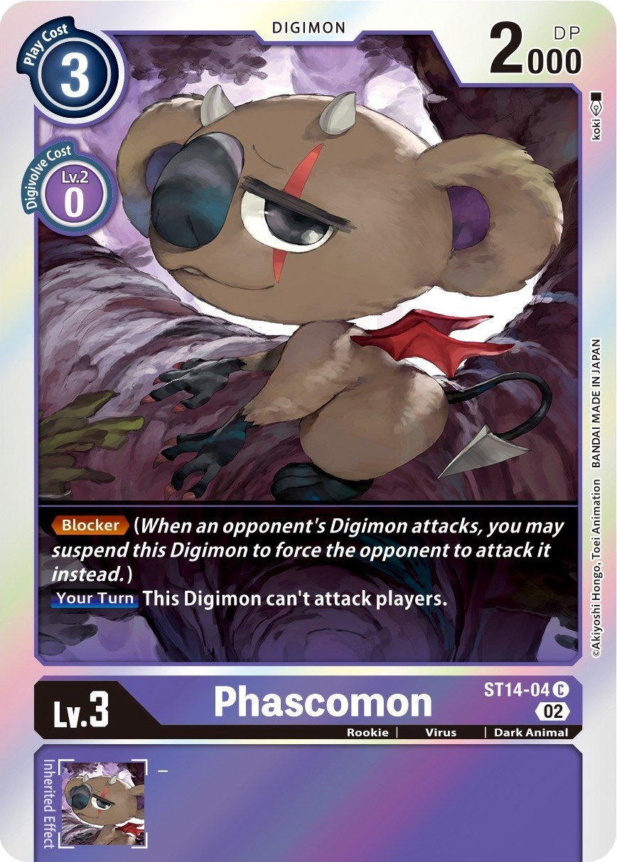Phascomon [ST14-04] [Starter Deck: Beelzemon Advanced Deck Set] | Red Riot Games CA
