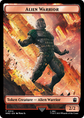 Soldier // Alien Warrior Double-Sided Token [Doctor Who Tokens] | Red Riot Games CA