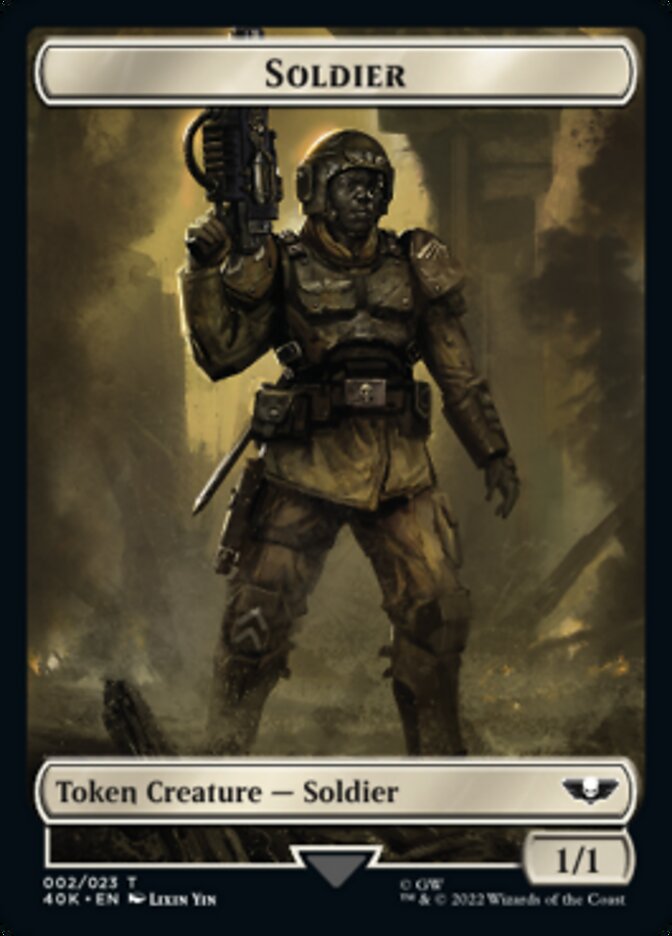 Soldier (002) // Space Marine Devastator Double-Sided Token [Warhammer 40,000 Tokens] | Red Riot Games CA