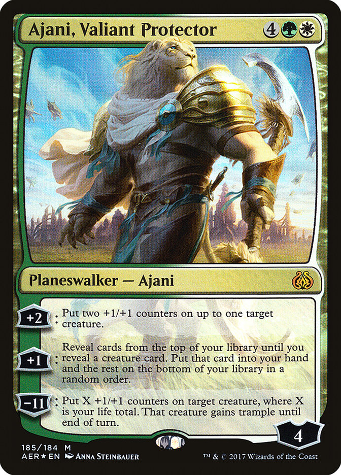 Ajani, Valiant Protector [Aether Revolt] | Red Riot Games CA