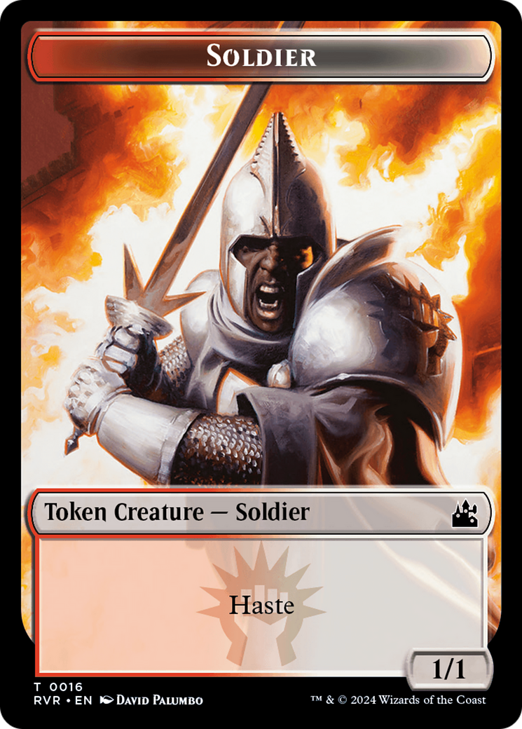 Goblin (0008) // Soldier Double-Sided Token [Ravnica Remastered Tokens] | Red Riot Games CA