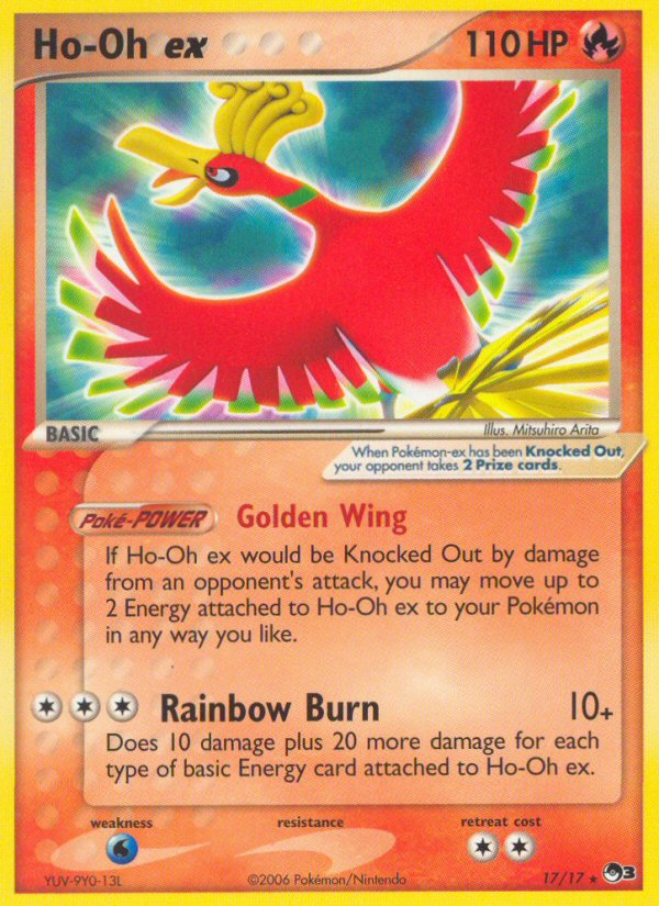 Ho-Oh ex (17/17) (Holo) [POP Series 3] | Red Riot Games CA