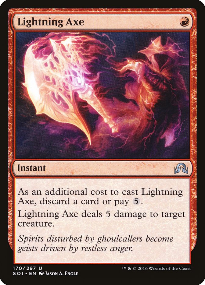 Lightning Axe [Shadows over Innistrad] | Red Riot Games CA