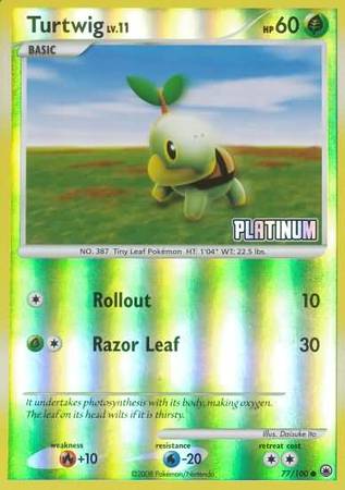 Turtwig (77/100) [Burger King Promos: 2009 Collection] | Red Riot Games CA