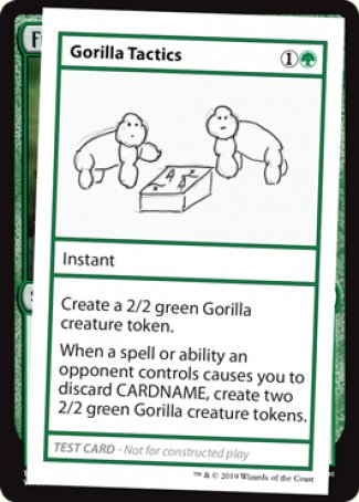 Gorilla Tactics (2021 Edition) [Mystery Booster Playtest Cards] | Red Riot Games CA