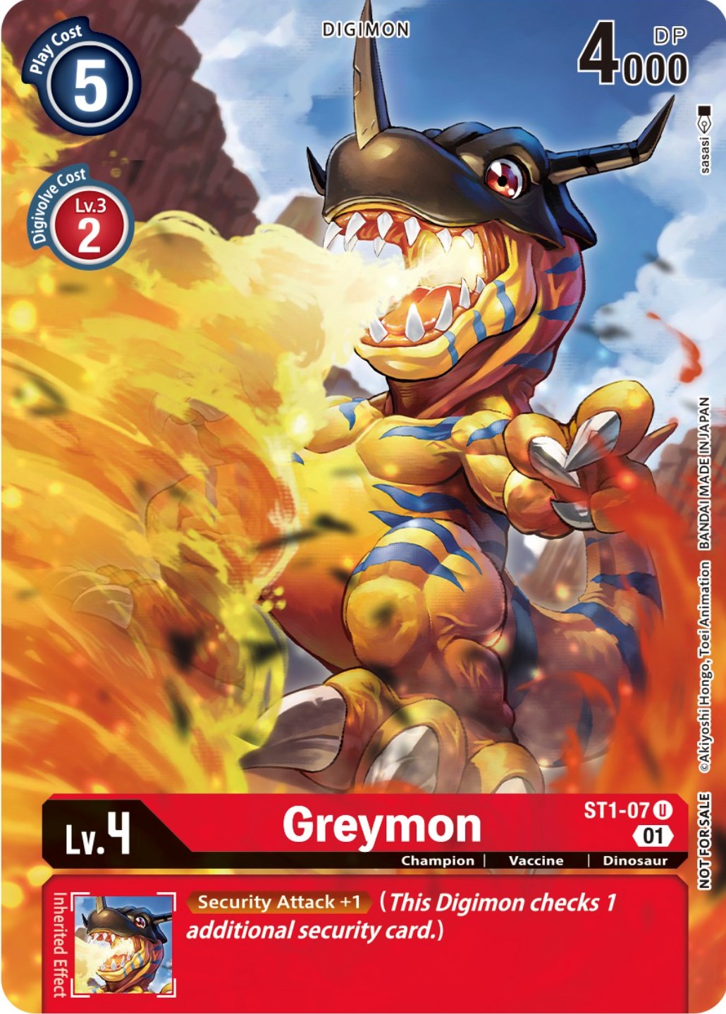 Greymon [ST1-07] (Dimensional Phase Pre-Release Pack) [Starter Deck: Gaia Red Promos] | Red Riot Games CA