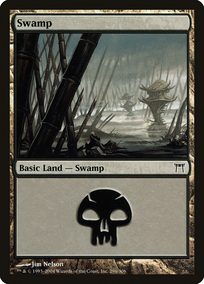 Swamp (296) [Champions of Kamigawa] | Red Riot Games CA