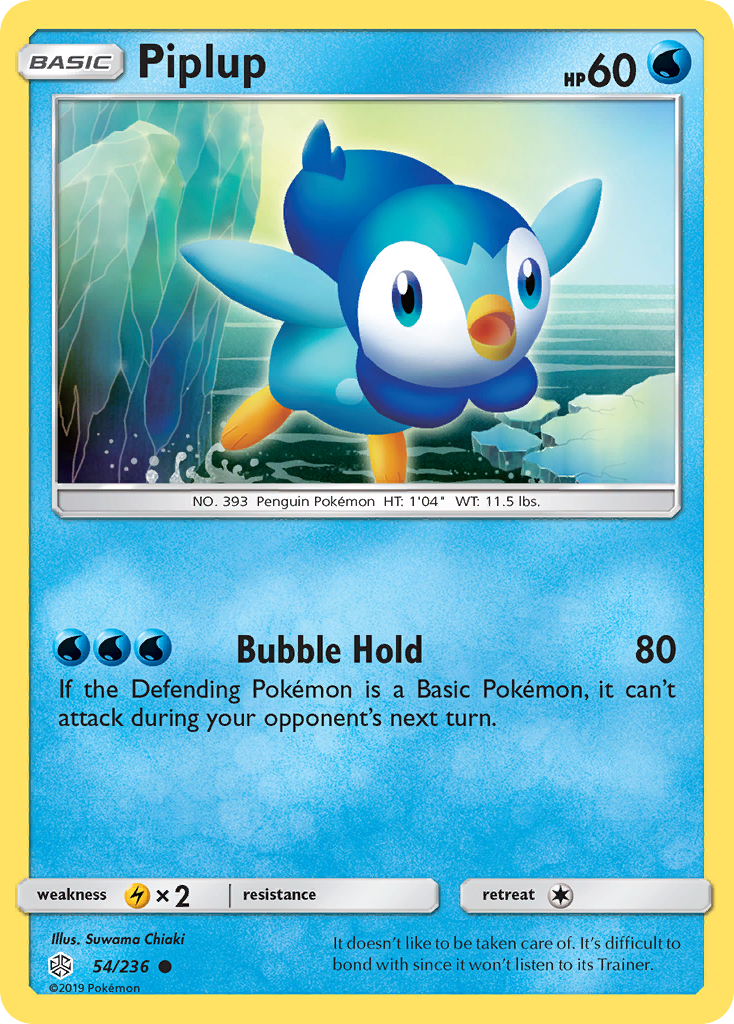 Piplup (54/236) [Sun & Moon: Cosmic Eclipse] | Red Riot Games CA