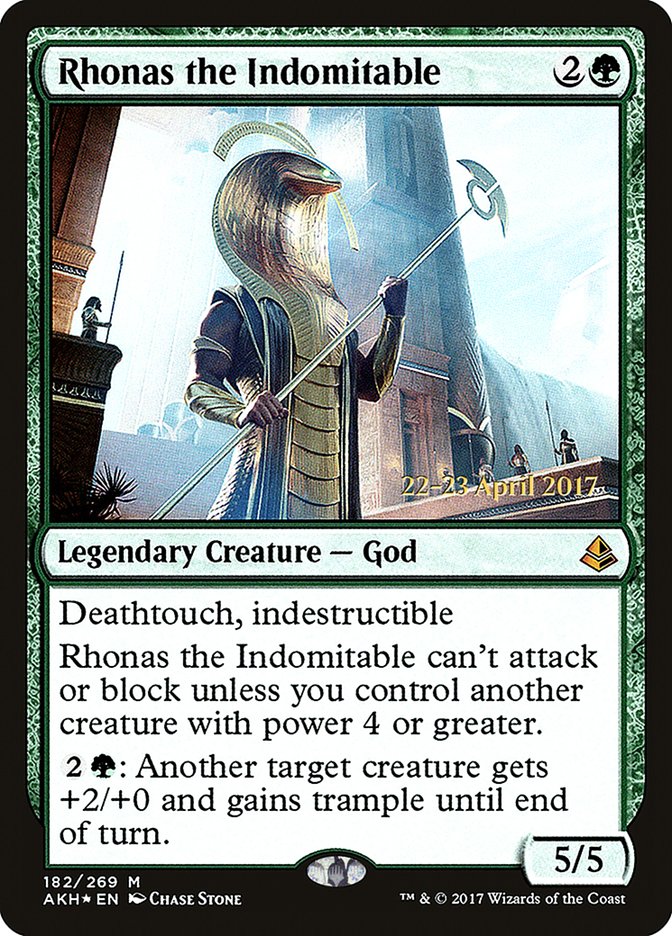 Rhonas the Indomitable [Amonkhet Prerelease Promos] | Red Riot Games CA