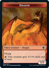 Dragon // Elf Warrior Double-Sided Token [Game Night: Free-for-All Tokens] | Red Riot Games CA