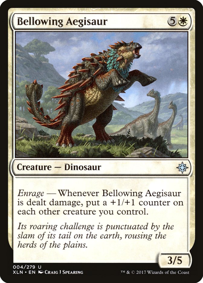 Bellowing Aegisaur [Ixalan] | Red Riot Games CA