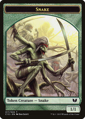 Beast // Snake (017) Double-Sided Token [Commander 2015 Tokens] | Red Riot Games CA