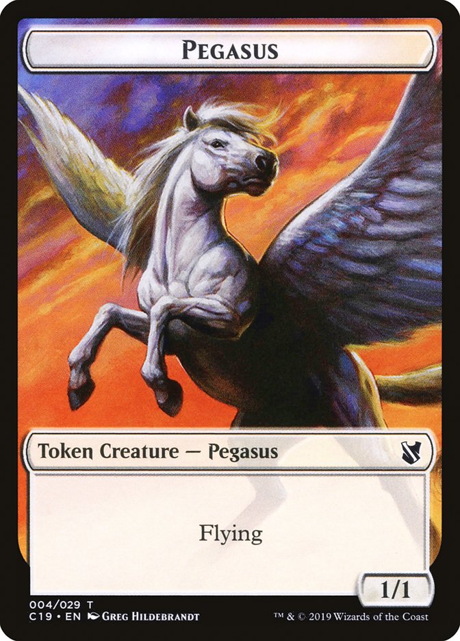 Pegasus Token [Commander 2019 Tokens] | Red Riot Games CA