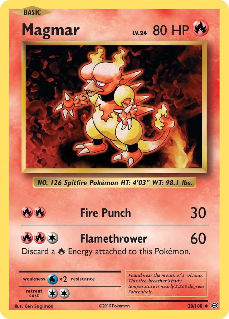 Magmar (20/108) [XY: Evolutions] | Red Riot Games CA