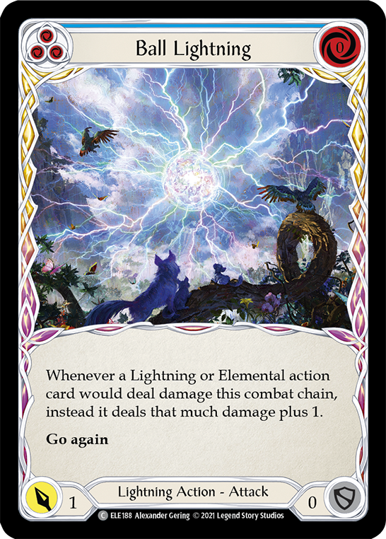 Ball Lightning (Blue) [ELE188] (Tales of Aria)  1st Edition Normal | Red Riot Games CA
