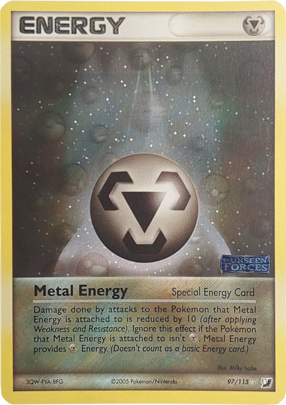 Metal Energy (97/115) (Stamped) [EX: Unseen Forces] | Red Riot Games CA