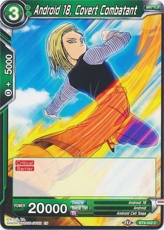 Android 18, Covert Combatant (BT9-042) [Universal Onslaught] | Red Riot Games CA
