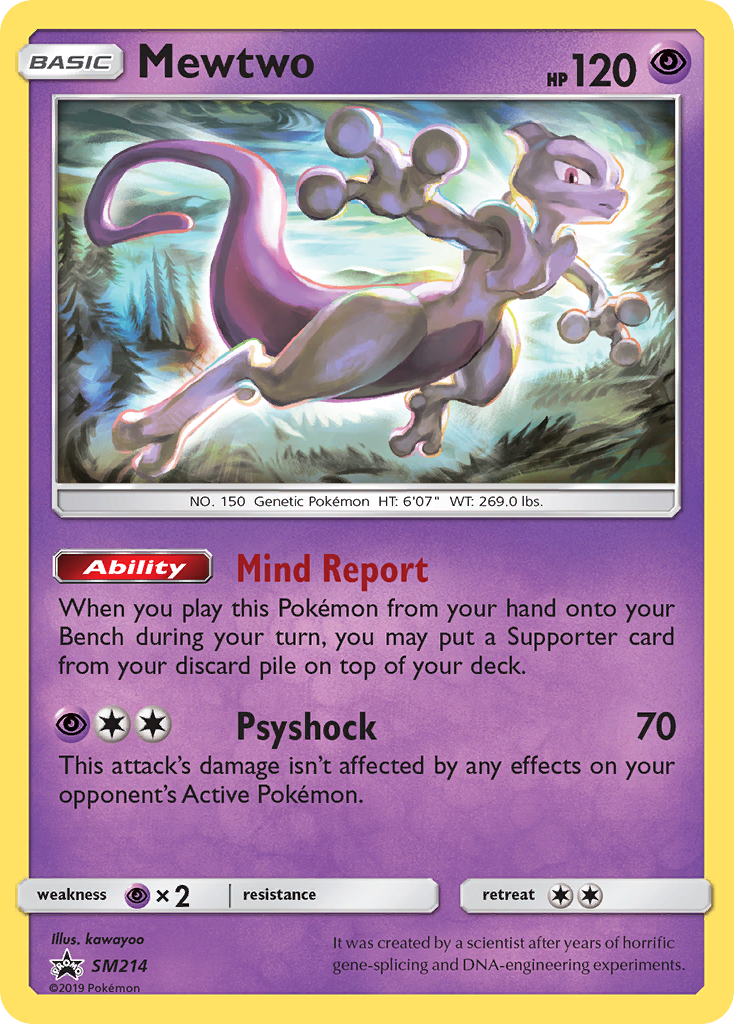 Mewtwo (SM214) [Sun & Moon: Black Star Promos] | Red Riot Games CA