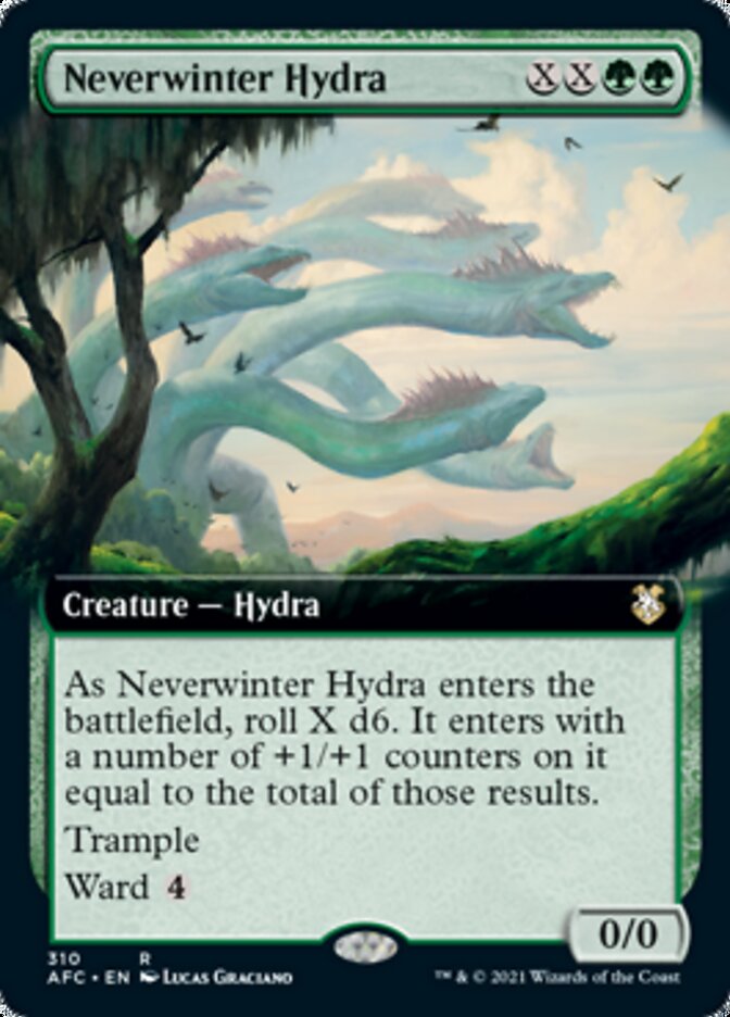 Neverwinter Hydra (Extended Art) [Dungeons & Dragons: Adventures in the Forgotten Realms Commander] | Red Riot Games CA