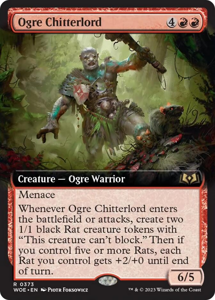 Ogre Chitterlord (Extended Art) [Wilds of Eldraine] | Red Riot Games CA