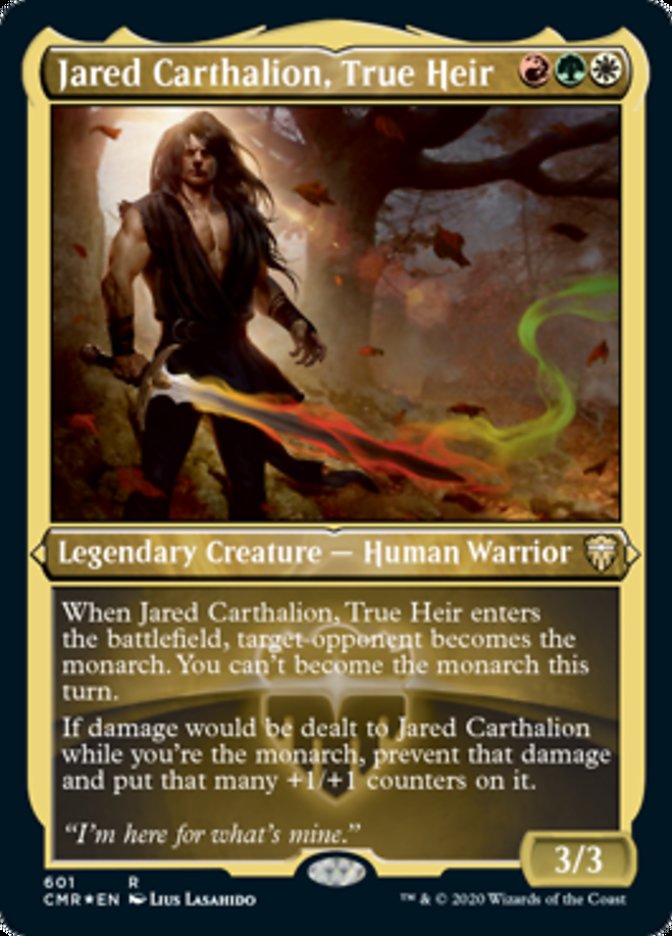 Jared Carthalion, True Heir (Etched) [Commander Legends] | Red Riot Games CA