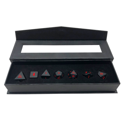 Ultra PRO: Heavy Metal Dice - 7-Dice Set (Dungeons & Dragons)