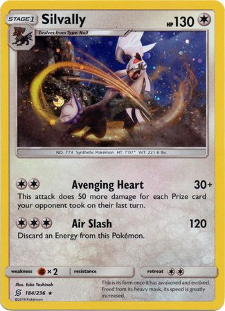 Silvally (184/236) (Cosmos Holo) [Sun & Moon: Unified Minds] | Red Riot Games CA