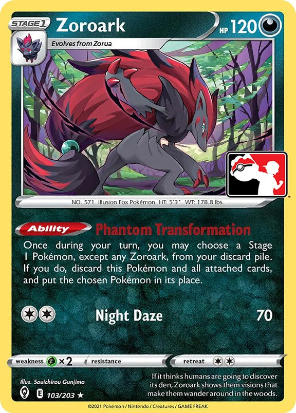 Zoroark (103/203) [Prize Pack Series One] | Red Riot Games CA