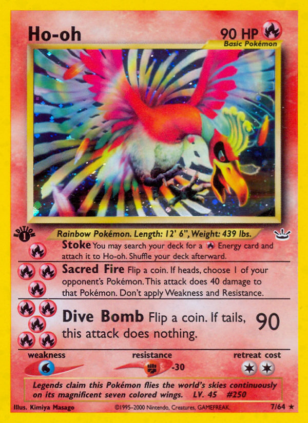 Ho-oh (7/64) [Neo Revelation 1st Edition] | Red Riot Games CA