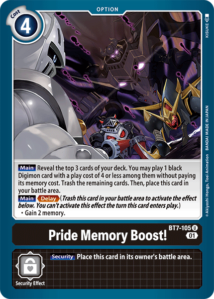 Pride Memory Boost! [BT7-105] [Next Adventure] | Red Riot Games CA