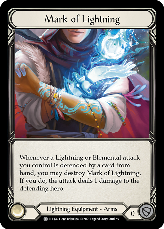 Mark of Lightning [ELE174] (Tales of Aria)  1st Edition Cold Foil | Red Riot Games CA