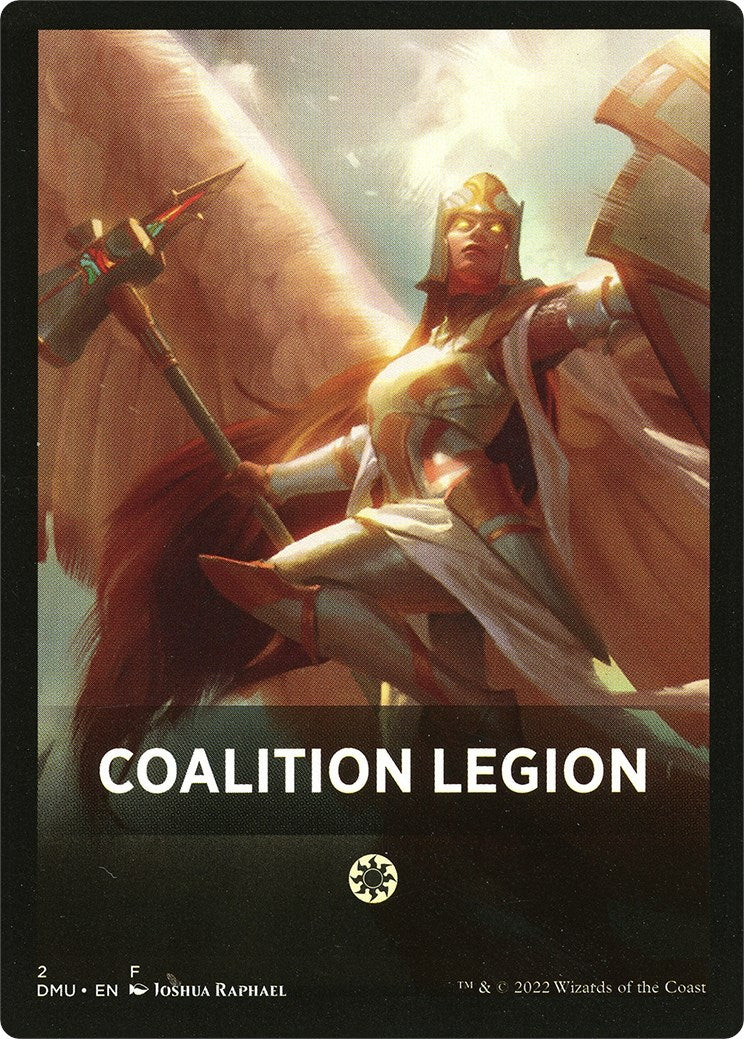 Coalition Legion Theme Card [Dominaria United Tokens] | Red Riot Games CA