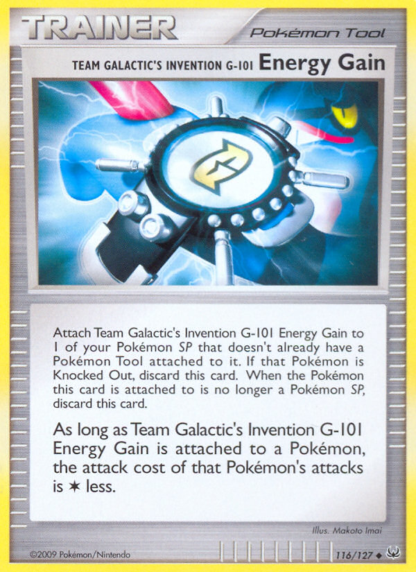 Team Galactic's Invention G-101 Energy Gain (116/127) [Platinum: Base Set] | Red Riot Games CA