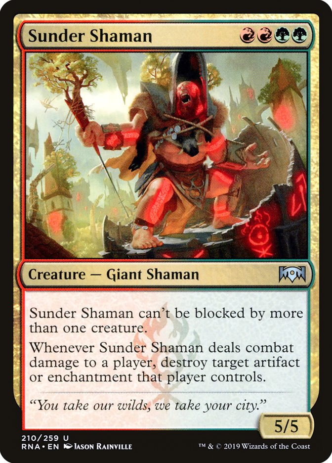 Sunder Shaman [Ravnica Allegiance] | Red Riot Games CA