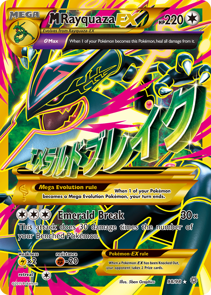 M Rayquaza EX (98/98) [XY: Ancient Origins] | Red Riot Games CA