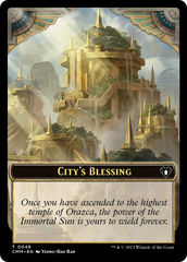 City's Blessing // Construct (0075) Double-Sided Token [Commander Masters Tokens] | Red Riot Games CA