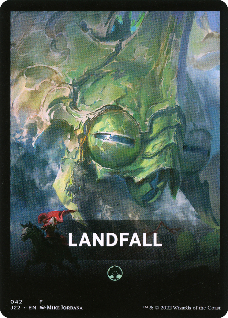 Landfall Theme Card [Jumpstart 2022 Front Cards] | Red Riot Games CA