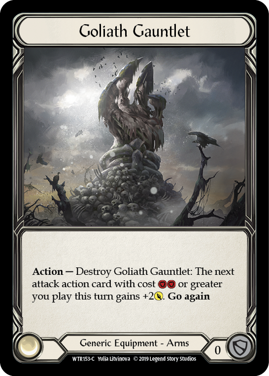 Goliath Gauntlet [WTR153-C] (Welcome to Rathe)  Alpha Print Cold Foil | Red Riot Games CA