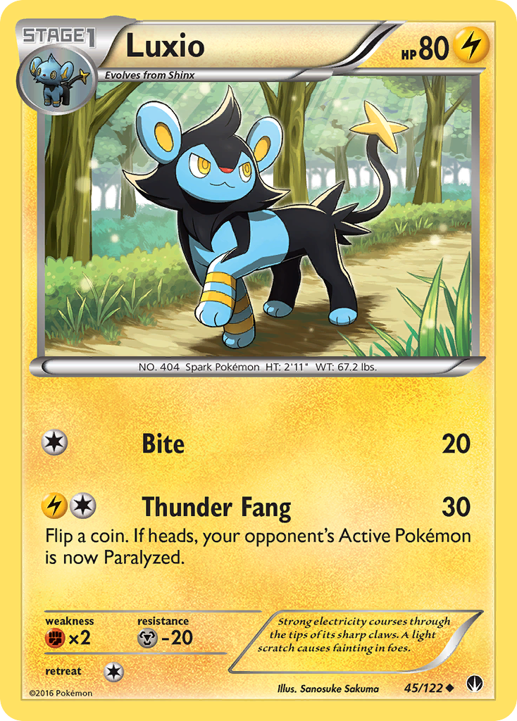 Luxio (45/122) [XY: BREAKpoint] | Red Riot Games CA