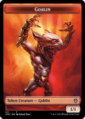 Rebel // Goblin Double-Sided Token [Phyrexia: All Will Be One Commander Tokens] | Red Riot Games CA