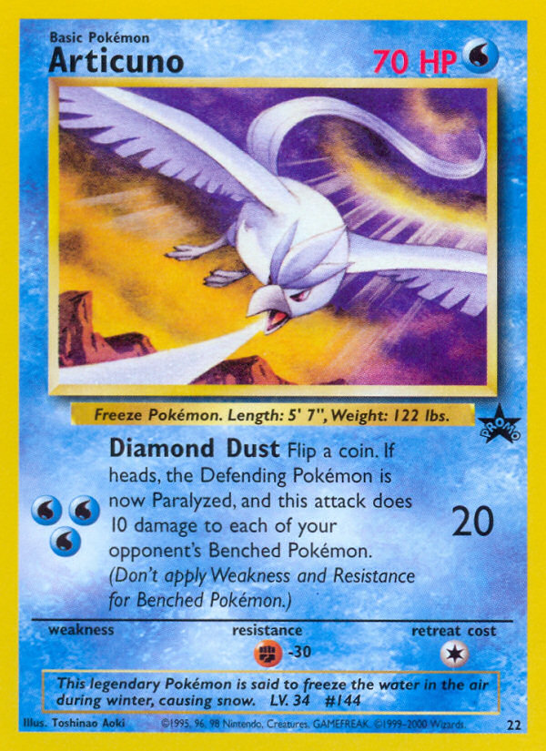 Articuno (22) [Wizards of the Coast: Black Star Promos] | Red Riot Games CA