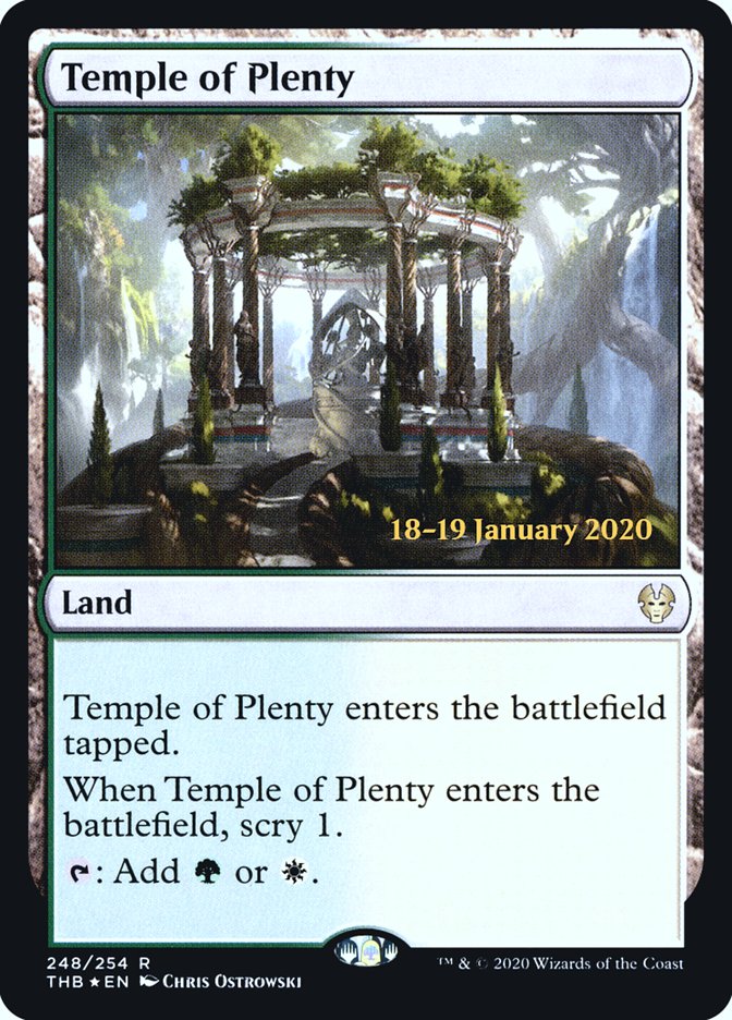 Temple of Plenty [Theros Beyond Death Prerelease Promos] | Red Riot Games CA