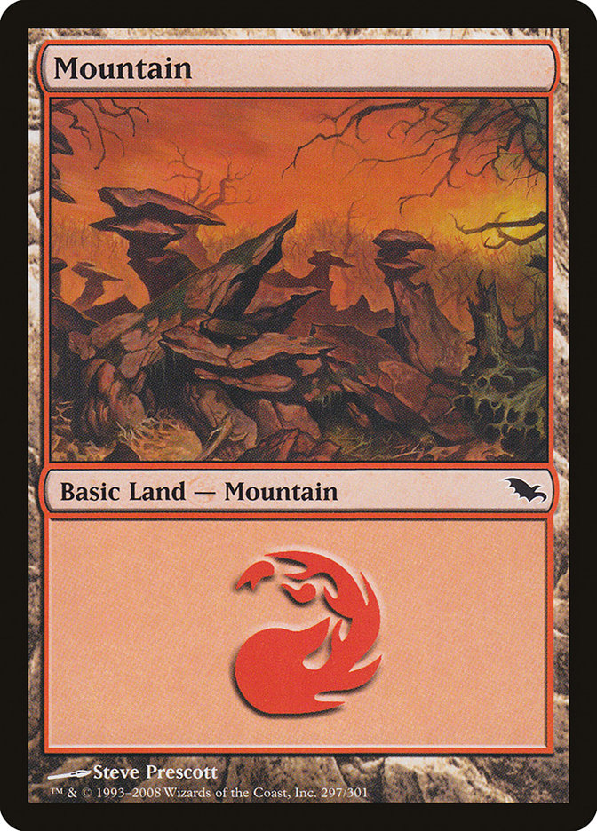 Mountain (297) [Shadowmoor] | Red Riot Games CA